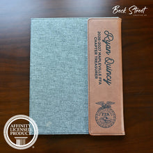 Load image into Gallery viewer, FFA Officer Faux Leather + Canvas Padfolio