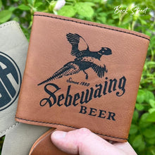 Load image into Gallery viewer, Faux Leather Beverage Holder - Sebewaing Beer
