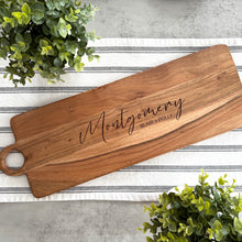 Load image into Gallery viewer, Large Acacia Charcuterie Board with Handle