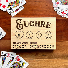 Load image into Gallery viewer, Wooden Euchre Scoreboard