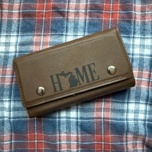Load image into Gallery viewer, Michigan Home Faux Leather Card and Dice Set