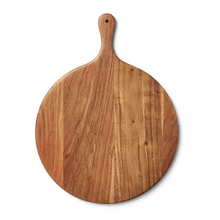 Load image into Gallery viewer, Monogrammed Circle Acacia Charcuterie Board