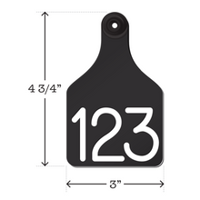 Load image into Gallery viewer, Engraved Ritchey Universal Dual Colored Large Cow Ear Tag