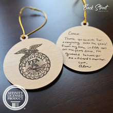 Load image into Gallery viewer, FFA Appreciation Thank You Note Ornament

