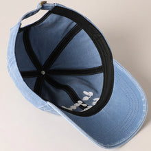 Load image into Gallery viewer, Do Good Be Good Embroidered Letters Denim Baseball Cap

