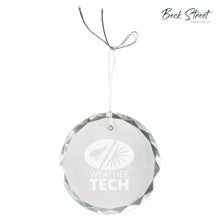 Load image into Gallery viewer, 3" Crystal Round Faceted Holiday Ornament
