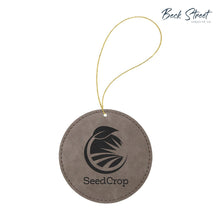 Load image into Gallery viewer, Custom Logo Faux Leather Ornament
