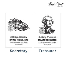 Load image into Gallery viewer, Faux Leather Retiring FFA Officer Plaque
