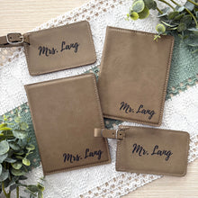 Load image into Gallery viewer, Couple's Passport Holder + Luggage Tag Set
