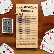 Load image into Gallery viewer, Wooden Frustration Rummy Scoreboard
