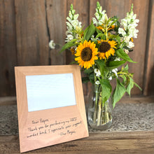 Load image into Gallery viewer, 5x7" Alder Frame Fair Buyers Gift with Personalized Note
