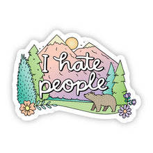 Load image into Gallery viewer, I Hate People Nature Sticker
