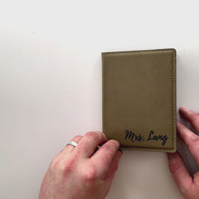 Load and play video in Gallery viewer, Couple's Passport Holder + Luggage Tag Set
